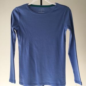 Talbots New Marseille Blue Long-Sleeve Top